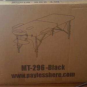 Black Portable Massage Table